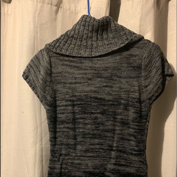 Grey Turtleneck Sweater Dress - Picture 3 of 4